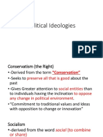 Lesson 2 Political Ideologies