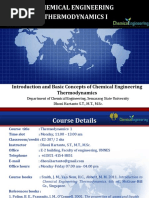 Introduction and Basic Concepts of Chemical Engineering Thermodynamics