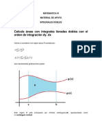 Integrales dobles para calcular áreas