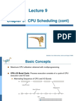 Chapter 5: CPU Scheduling (Cont) : Modified From Silberschatz, Galvin and Gagne ©2009