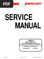 Mercury 40 50 60 Bigfoot Four Stroke Service Manual Exhaust Gas