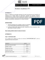 Producto Académico N°1 (Contabilidad de Costos)