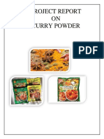 Project On Curry Powder