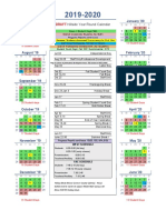 19-20 Hillside Year Round Draft Calendar June 2019