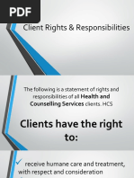 Client Rights & Responsibilities