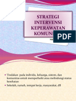 Strategi Intervensi Keperawatan Komunitas