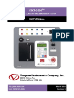 EZCT-2000: Digital Current-Transformer Tester User'S Manual