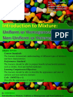 Introduction To Mixture Uniform or Homogenous and Non-Uniform or Heterogeneous