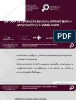 Método de Aspiração Manual Intrauterina - Amiu - Quando e Como Fazer