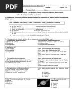 Prueba Del Sistema Solar 3B