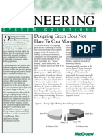 Engineering: Designing Green Does Not Have To Cost More