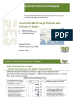 Local Climate Change Policies and Actions in Japan