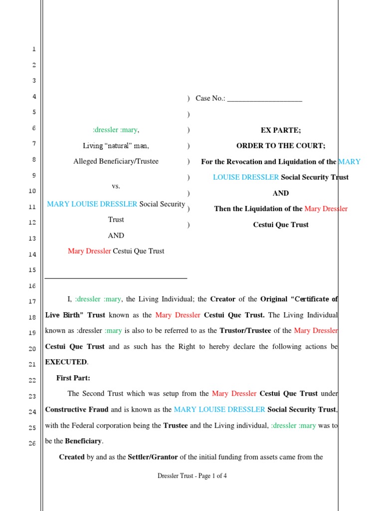Court Order To Close Trust PDF Beneficiary (Trust) Trust Law