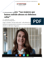 Melinda Gates “Las Mujeres Que Hemos Sufrido Abusos No Debemos Callar”