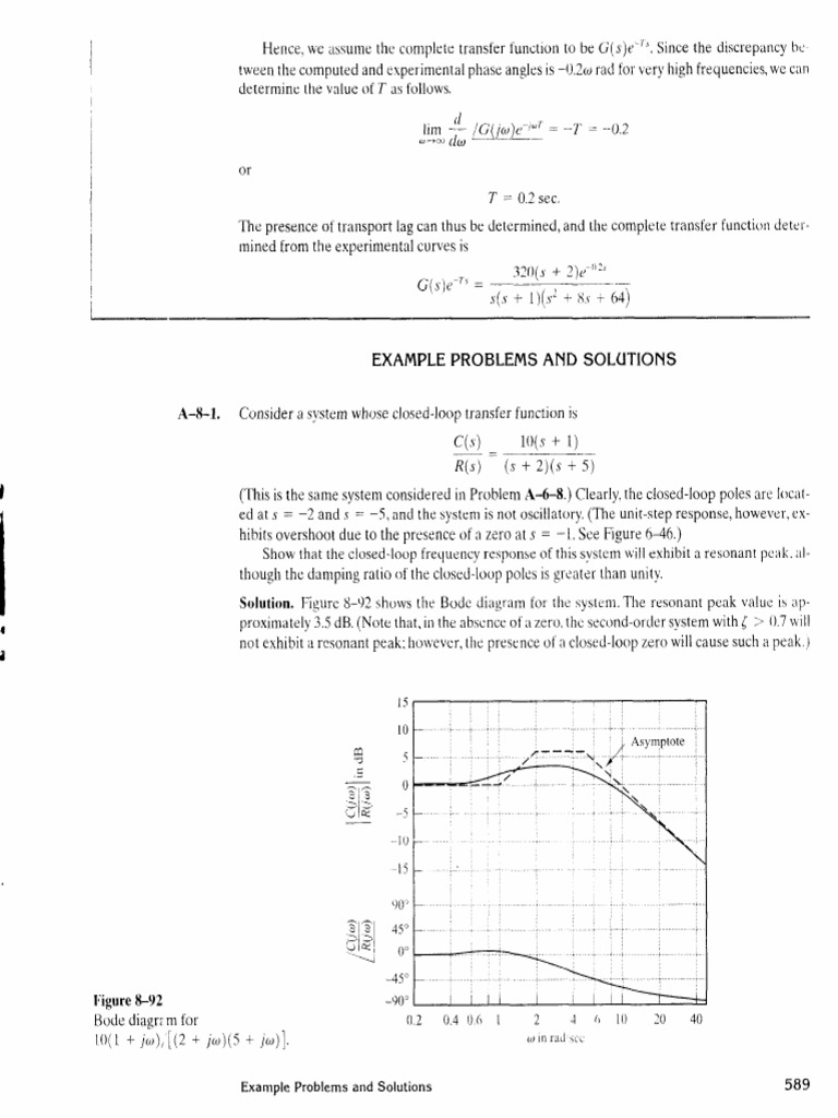 Control System Frequency Analysis | PDF | Control Theory | Mathematical ...