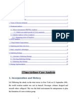 1timeairlines Case Analysis: 1. Incorporation and History