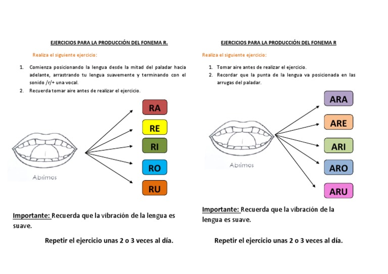 Ejercicios Fonema R Pdf