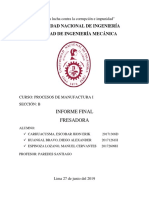 Informe Final de Fresadora