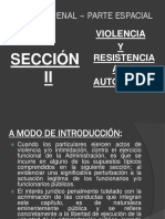 Violencia y Resistencia A La Autoridad Diapositiva