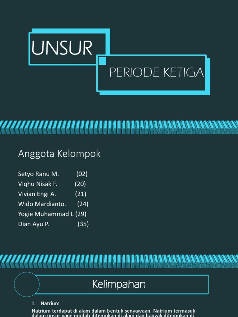 Unsur Periode Ketiga | PDF | Sains & Matematika