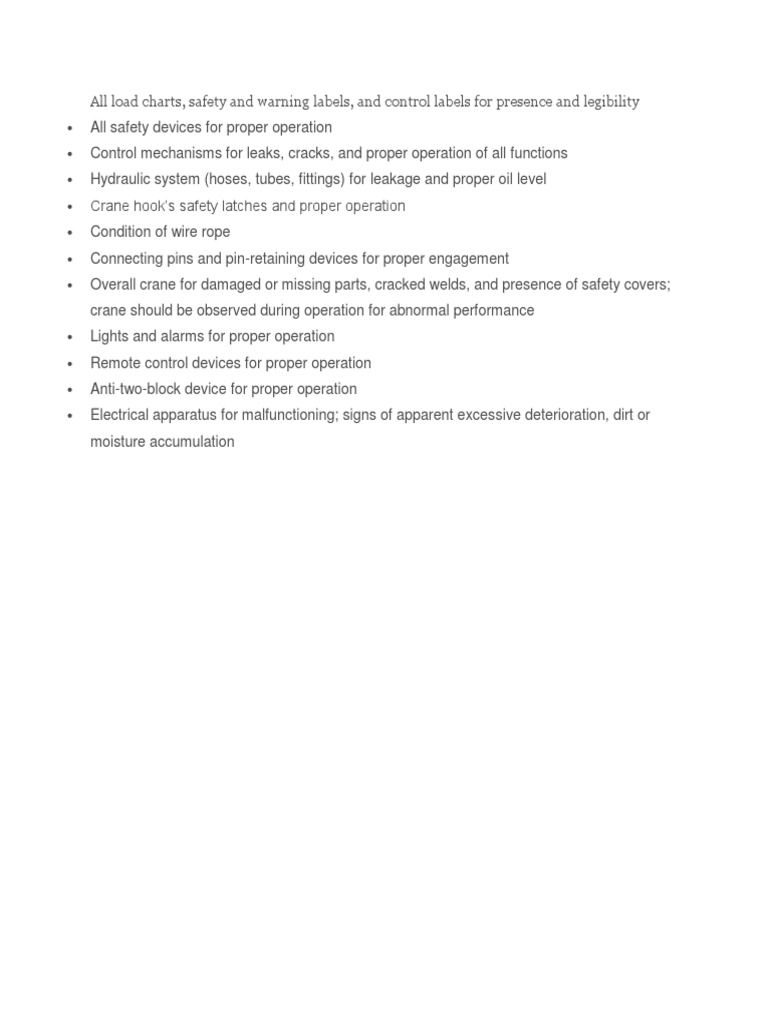 All Load Charts, Safety and Warning Labels, and Control Labels For ...