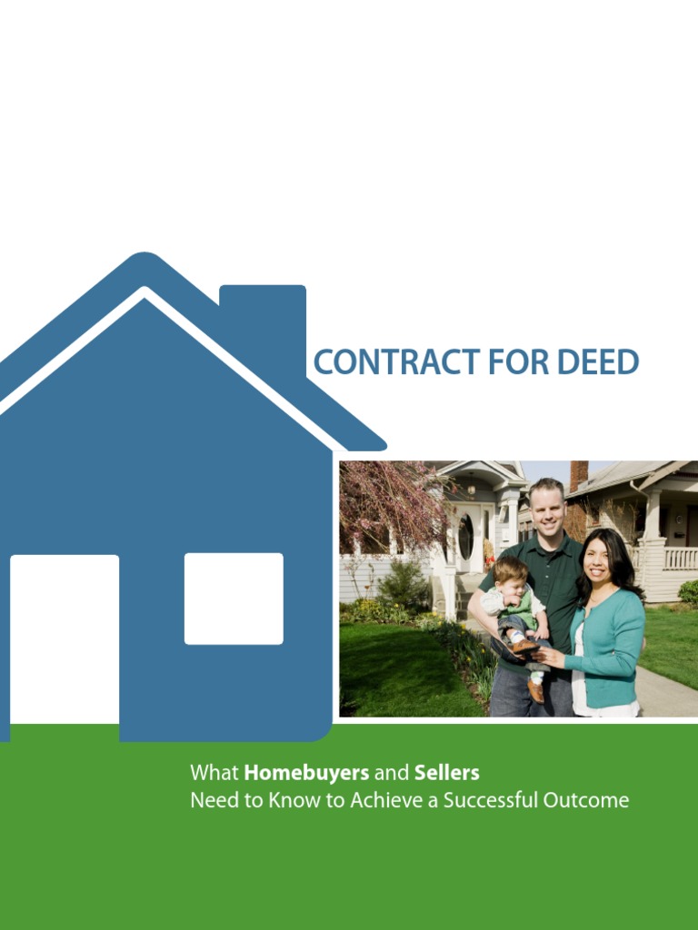 Contract For DEED PDF Mortgage Loan Foreclosure