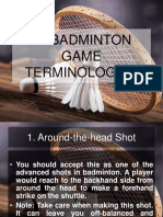 30 Badminton Game: Terminologies