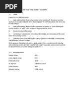 Specifications For On Grid Solar Panel System