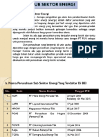 Sub Sektor Energi Dan Jalan Tol