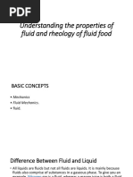 Understanding The Properties of Fluid and Rheology of Fluid Food