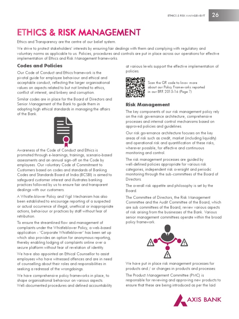 Ethics, Risk Management , Ethics Management Guide: Toolkit for Ethical ...