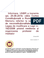 Informare UNBR