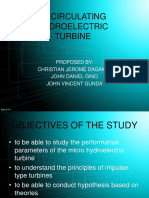 Recirculating Hydroelectric Turbine: Proposed By: Christian Jerome Dagawin John Daniel Gino John Vincent Gunda