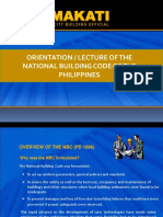 MAKATI CITY BUILDING OFFICIAL ORIENTATION ON NATIONAL BUILDING CODE