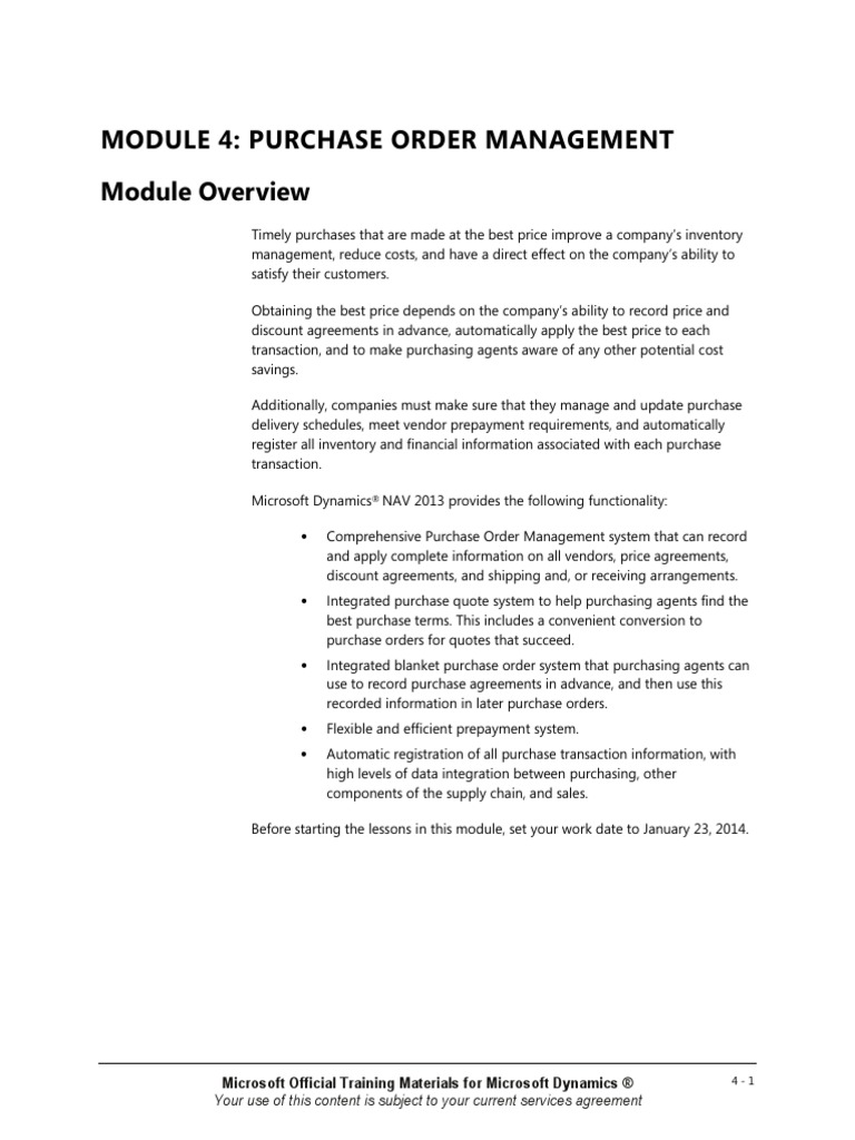 Purchase Order On Microsoft Dynamic Nav Pdf Receipt Accounts Payable