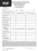 Employee Training Record Template | PDF