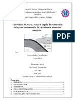 Angulo de Subducción