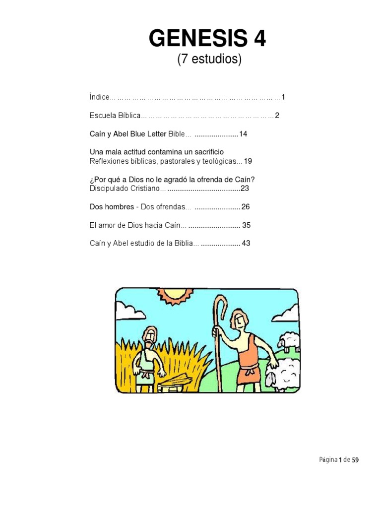 Estudio de Génesis 4: Caín y Abel | PDF | Adán y Eva | Caín y Abel