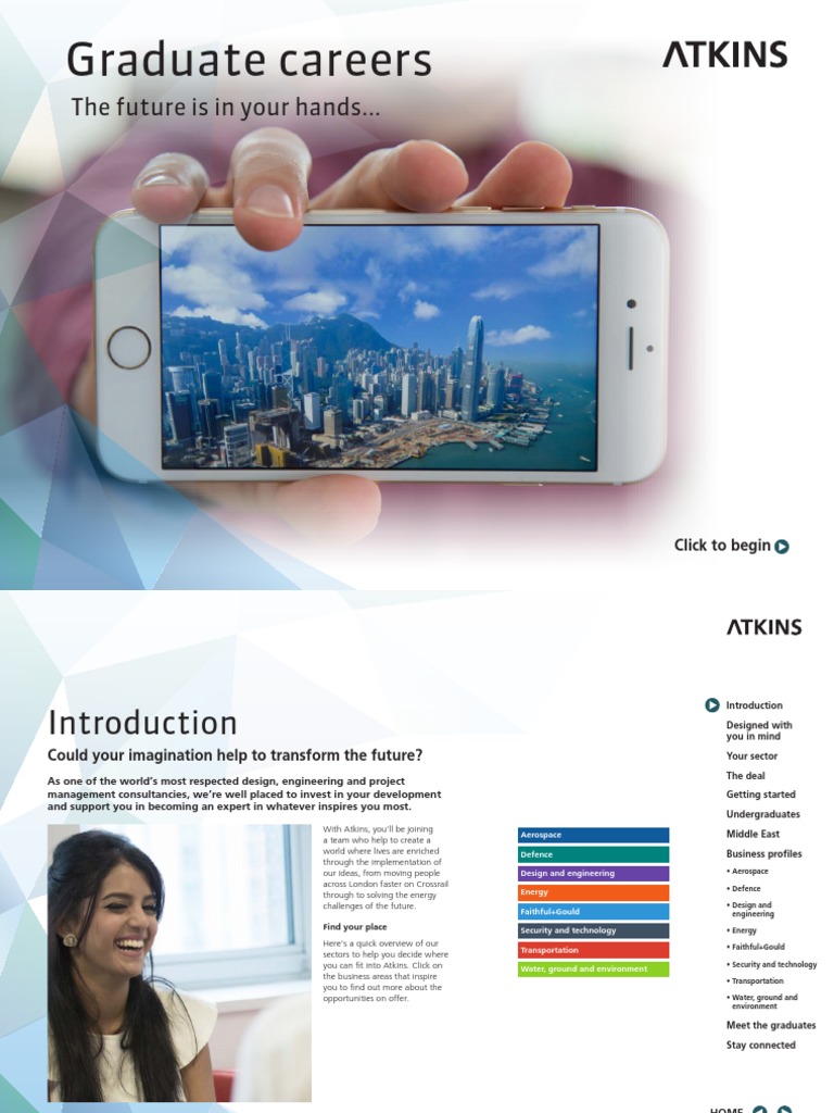 Atkins Graduate Brochure Best Version Engineering Salary
