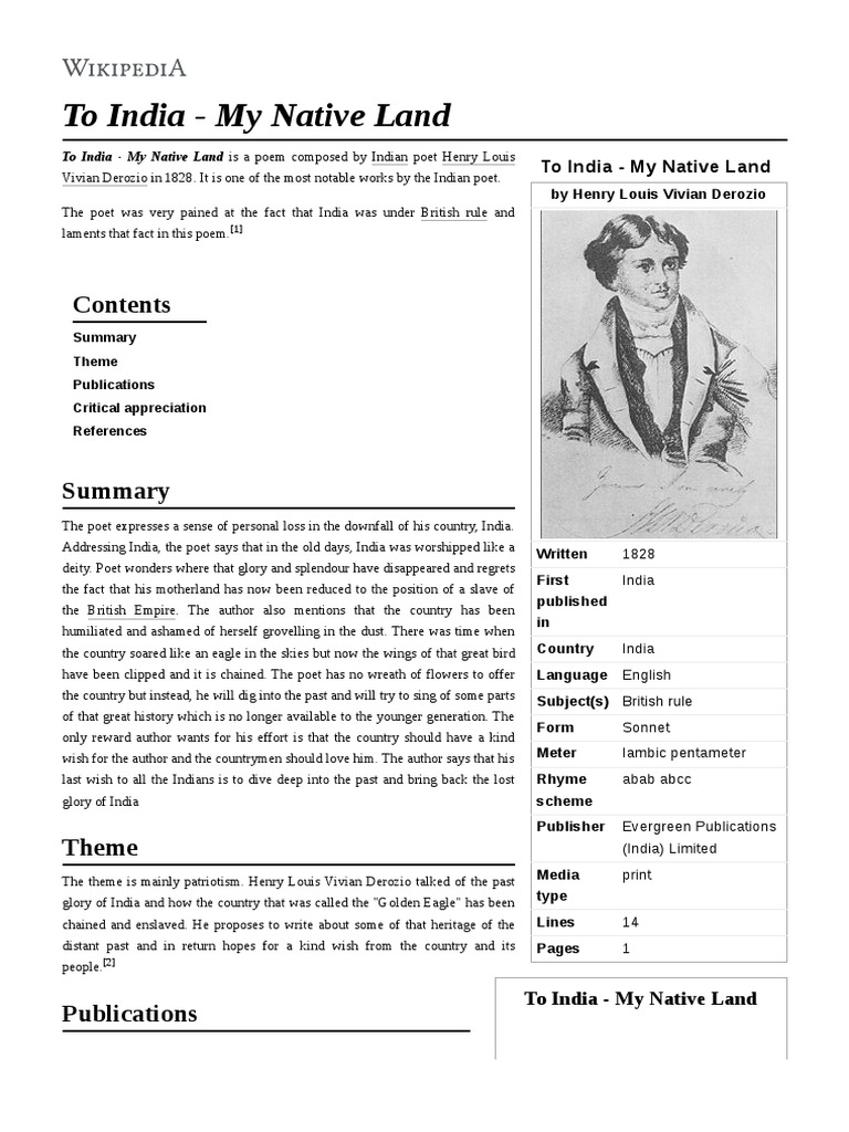 to-india-my-native-land-pdf-poetic-form-poems