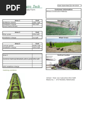 Landscaping Estimate