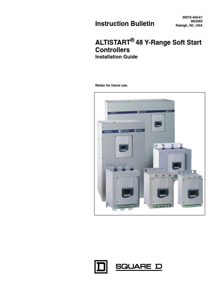 Instruction Bulletin: Installation Guide | PDF | Electric Motor | Relay