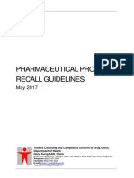 Pharmaceutical Products Recall Guidelines