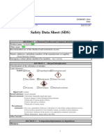 Safety Data Sheet (SDS) : Section 1 Chemical Product and Company Identification