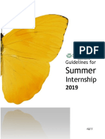 Summer Internship Guidelines - 2019