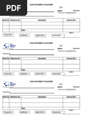 Cash Payment Voucher