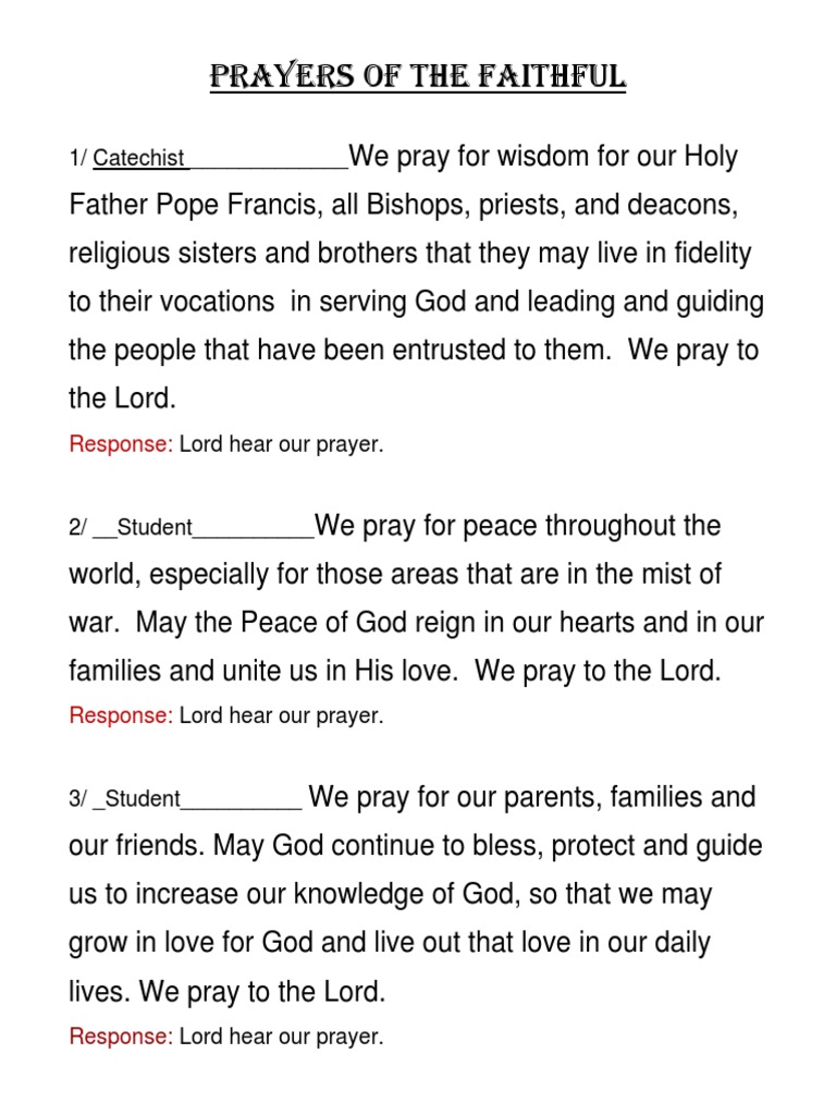 Prayers of The Faithful 2013 PDF