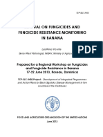 Manual On Fungicides and Fungicide Resistance Monitoring in Banana
