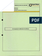 Equipment Calibration & Certificate