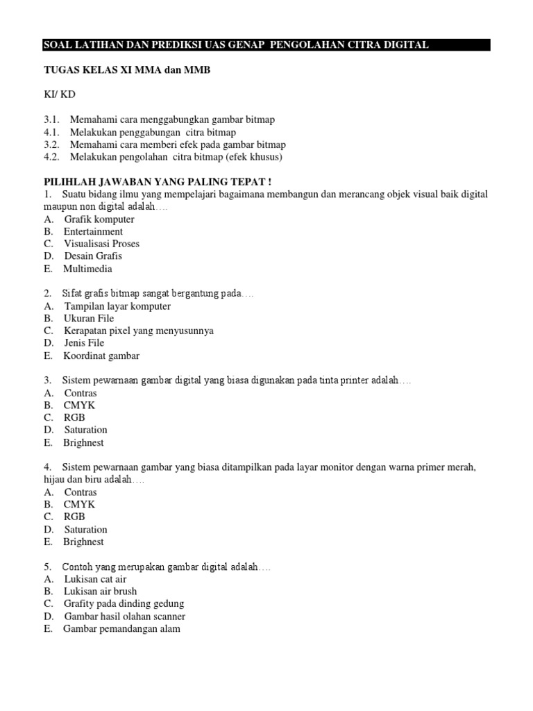 Sistem Pewarnaan Gambar  Digital Yang  Biasa  Digunakan  Pada   Sistem Pewarnaan Gambar  Digital Yang  Biasa  Digunakan  Pada